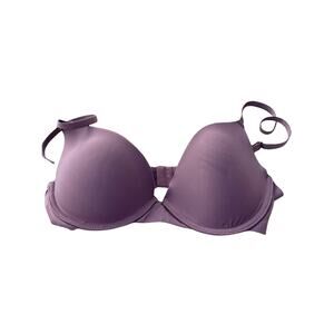 Vince Camuto purple bra size 36B demi underwire padded